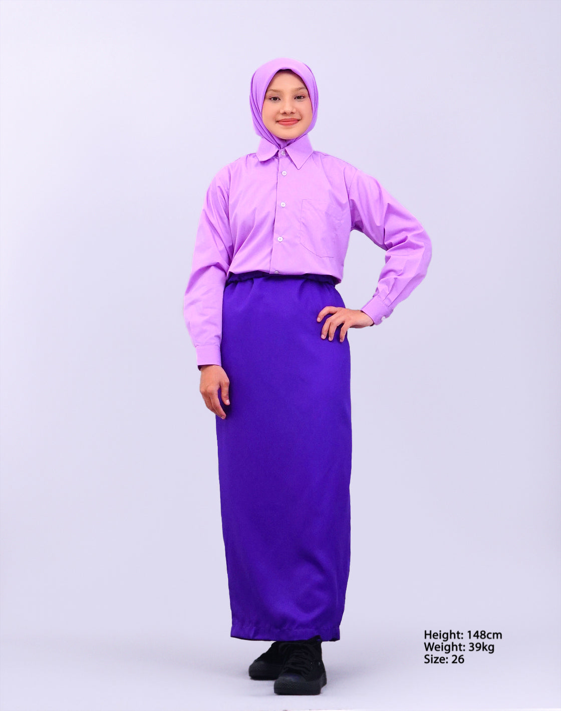 Canggih – Kain Pengawas Sekolah – Ungu CP028-DPR image 2